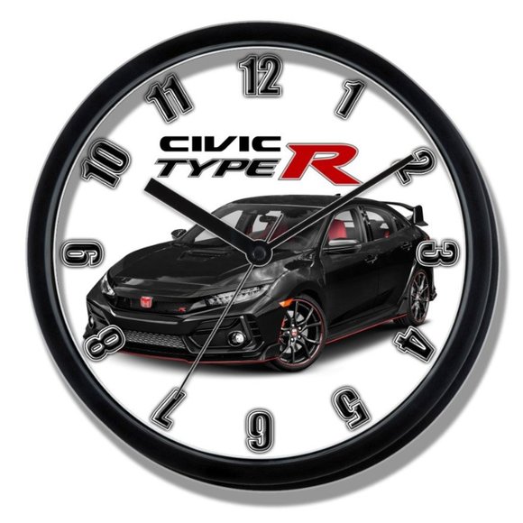 Clock | Wall Decor | Honda Civic Type R Black Wall Clock New | Poshmark
